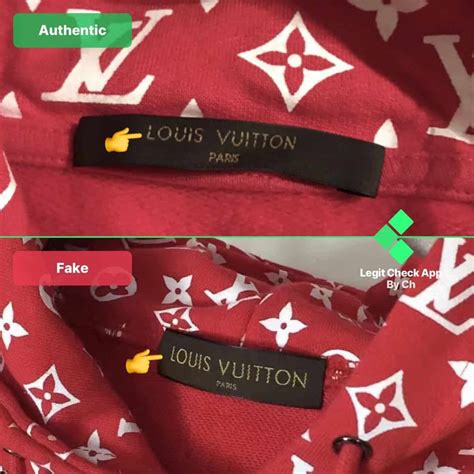 real vs fake louis vuitton supreme hoodie|supreme Louis Vuitton hoodie scam.